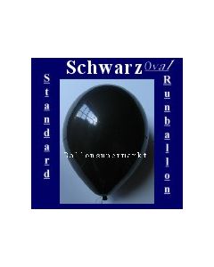 Luftballons Standard R-O 27 cm Schwarz 100 Stück