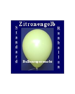Luftballons Standard R-O 27 cm Zitronengelb 10 Stück