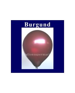 Luftballons Metallic 25 cm Burgund R-O 10 Stück