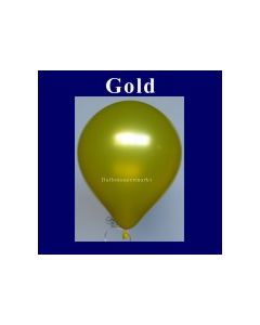Luftballons Metallic 25 cm Gold R-O 100 Stück