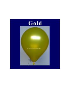 Luftballons Metallic 25 cm Gold R-O 10 Stück