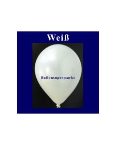 Luftballons Metallic 25 cm Weiß R-O 100 Stück