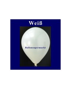 Luftballons Metallic 25 cm Weiß R-O 10 Stück