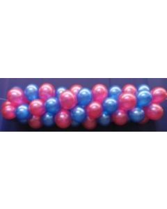 Luftballongirlande Selbstbauset 30 cm Metallicfarben