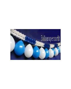 Girlande mit Luftballons Blau-Weiss 05