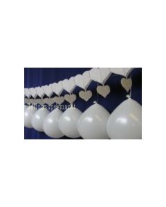 Hochzeitsgirlande Herz Luftballons 06