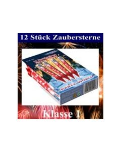 Zaubersterne, kleines Feuerwerk, 12 Stück