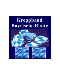 Bayrische Raute Kreppband, Festdekoration bayrische Wochen