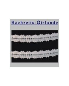 Hochzeitsdeko-Girlande Weiß 11cm / 10 Stück