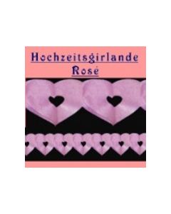 Hochzeitsdeko-Girlande Rosé 15 cm 10 Stück