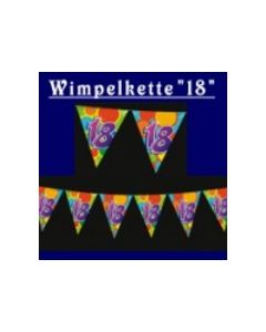 Wimpelkette &quot;18&quot;