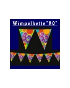 Wimpelkette &quot;80&quot;