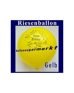 Riesenballon-Geburtstag-Happy-Birthday-Gelb-(Helium)