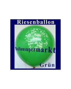 Riesenballon-Geburtstag-Happy-Birthday-Grün-(Helium)