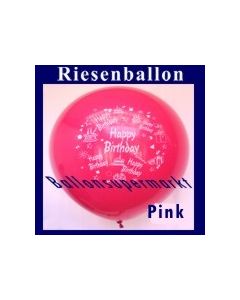 Riesenballon-Geburtstag-Happy-Birthday-Pink-(Helium)
