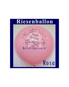 Riesenballon-Geburtstag-Happy-Birthday-Rosa-(Helium)