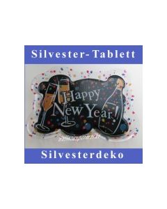 Tischdekoration-Silvester, Tablett Happy New Year