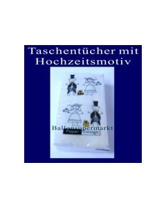 Taschentücher mit Hochzeitsmotiv