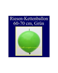 Riesen-Girlanden-Luftballon, 60-70 cm, Grün, 1 Stück