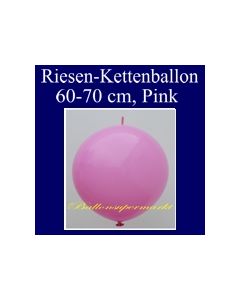 Riesen-Girlanden-Luftballon, 60-70 cm, Pink, 1 Stück