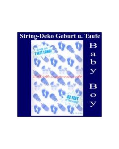 String Dekoration zu Geburt und Taufe, Baby Boy