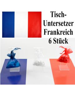 Untersetzer Frankreich, Partydekoration Frankreich Tischdekoration