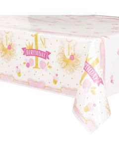 Tischdecke zum 1. Geburtstag, Maedchen, 1st Birthday Pink & Gold