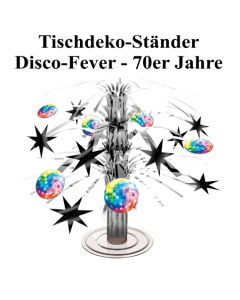 Disco Party, Mottoparty 70er Jahre, Tischdeko-Ständer, Partydekoration