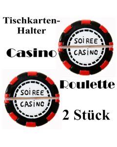 Tischkartenhalter Casino Roulette