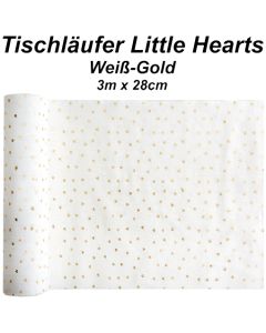 Tischläufer Little Hearts, 3 Meter Rolle