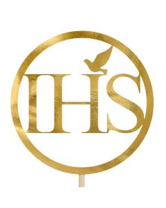 Tortendekoration IHS zu Geburt und Taufe