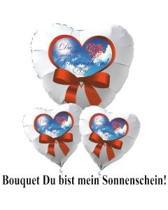 Valentinstag Ballon-Bouquet "Du bist mein Sonnenschein"!