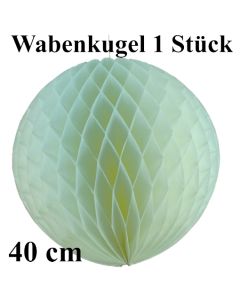 Wabenkugel, Wabenball, weiß, 40 cm, 1 Stück