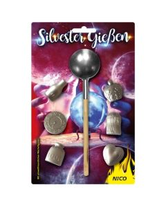 Wachsgießen, 10 Sets , je 7 Teile, Silvester Gießen