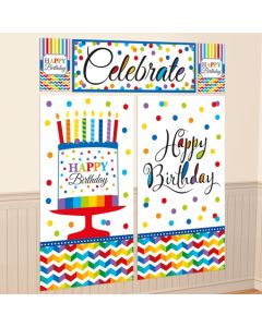 Wanddekoration Happy Birthday, Poster-Set zum Geburtstag