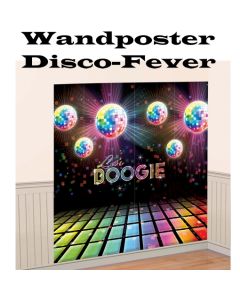 Disco Party, Mottoparty 70er Jahre, Wandposter, Boogie, Partydekoration