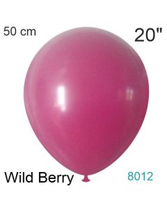 Luftballon in Vintage-Farbe Wild Berry, 20"