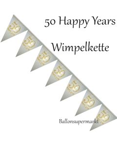 Wimpelkette 50 Happy Years