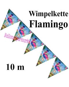 Wimpelkette Flamingo