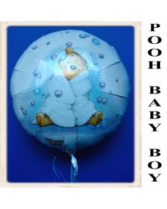 Winnie the Pooh Baby Boy Luftballon aus Folie mit Ballongas Helium zu Geburt und Taufe