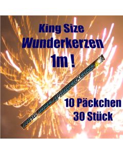 Wunderkerzen King Size, 1 m, 30 Stueck, 10 Pakete