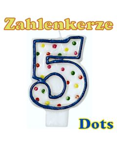 Zahlenkerze 5