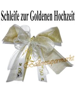 Zierschleife zur Goldhochzeit