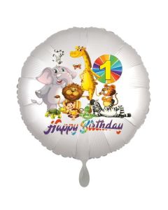 Zootiere Luftballon zum 1. Geburtstag