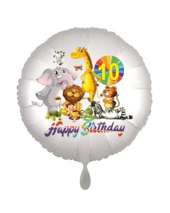 Zootiere Luftballon zum 10. Geburtstag