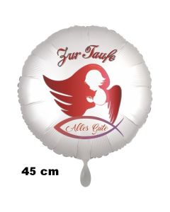 Zur Taufe Alles Gute - Girl - Engel, Folienballon inklusive Helium