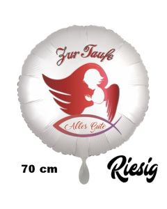 Zur Taufe Alles Gute - Girl - Engel, großer Folienballon inklusive Helium